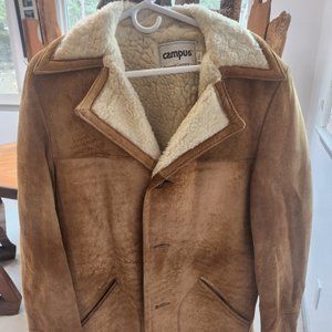 Men's Campus Rugged Sherpa-Lined  Suede Jacket 40L